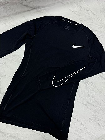 Camiseta Nike Pro Preta (Manga Longa)