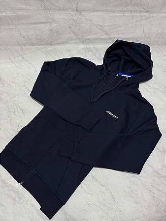 Moletom Mizuno logo Azul Marinho