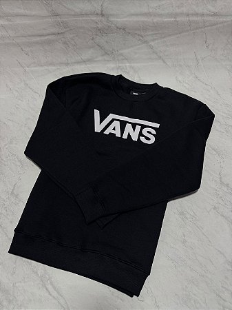 Moletom Vans Gola Careca Preto