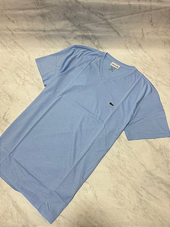 Camiseta Lacoste Azul bebe Gola V