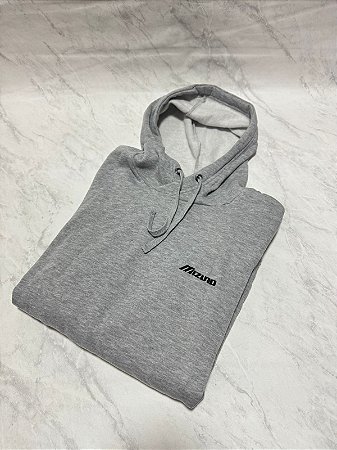 Moletom Mizuno Canguro Cinza