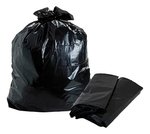 SACO DE LIXO PRETO 100 L REFORÇADO 0,12 PACOTE C/ 100 UNID