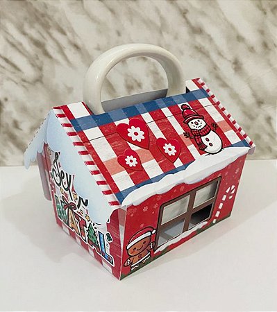 Arquivo de Corte - Bolsa Caneca Casinha - NATAL