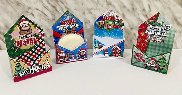 Arquivo de Corte - Caixa Envelope Sabonete NATAL