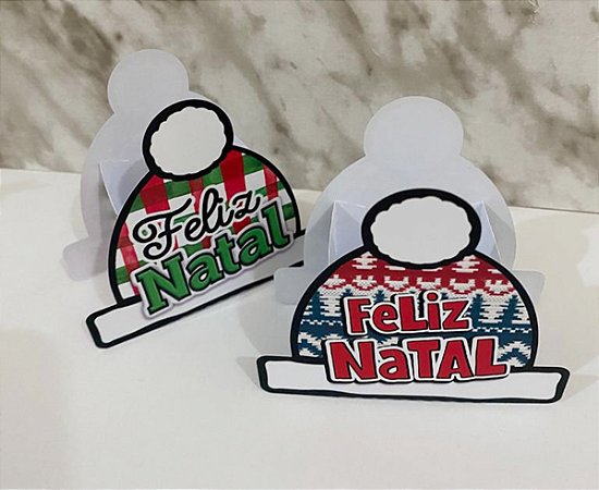 Arquivo de Corte - Gorro Natal - Caixinha para Doces