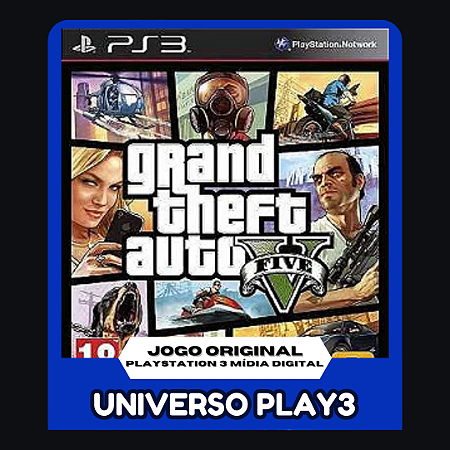 GTA 5 Br em Midia Digital Ps3