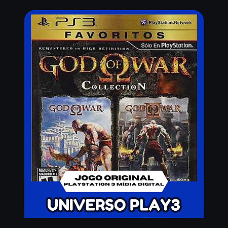God of War Collection 1 e 2 (Clássico Ps2) em Midia Digital Ps3