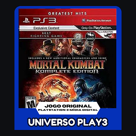 Mortal Kombat 9 Komplete Edition BR em Midia Digital Ps3