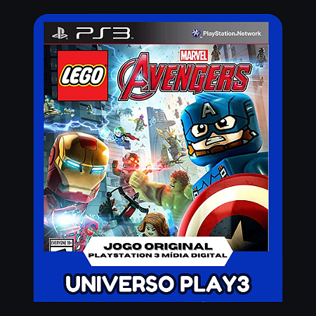 LEGO Marvel Vingadores Avengers Dublado BR em Midia Digital Ps3