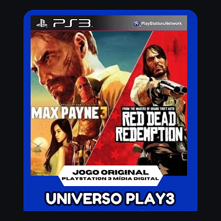 Red Dead Redemption + Max Payne 3 em Midia Digital Ps3