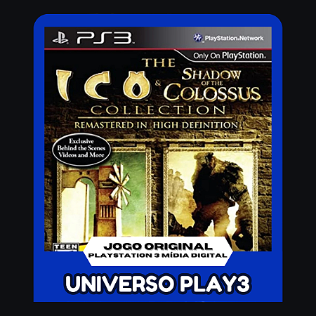 ICO e Shadow of the Colossus (Clássico Ps2) em Midia Digital Ps3