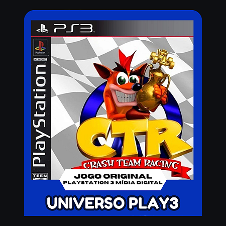 Crash Team Racing CTR (Clássico Ps1) em Midia Digital Ps3