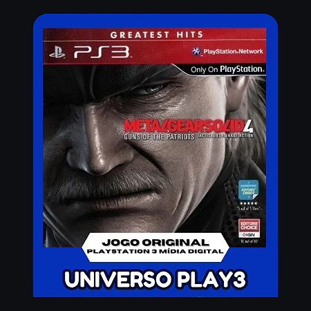Metal Gear Solid 4 em Midia Digital Ps3