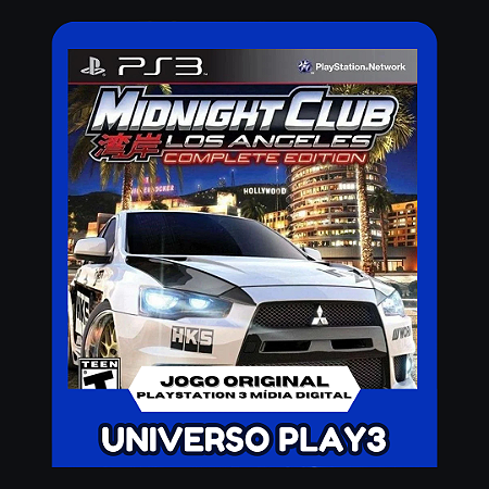 Midnight Club Los Angeles Complete Edition em Midia Digital Ps3