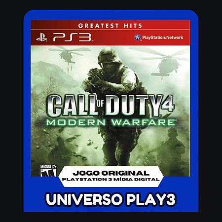 Call Of Duty 4 Modern Warfare em Midia Digital Ps3
