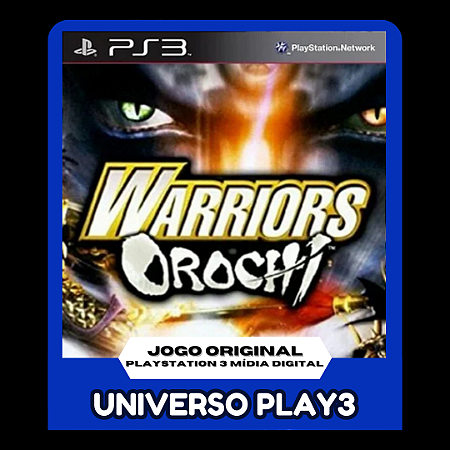 Warriors Orochi (Clássico Ps2) em Midia Digital Ps3