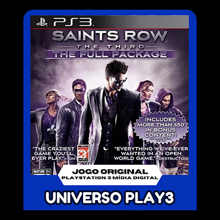 Saints Row The Third The Full Package em Midia Digital Ps3