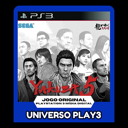 Yakuza 5 em Midia Digital Ps3