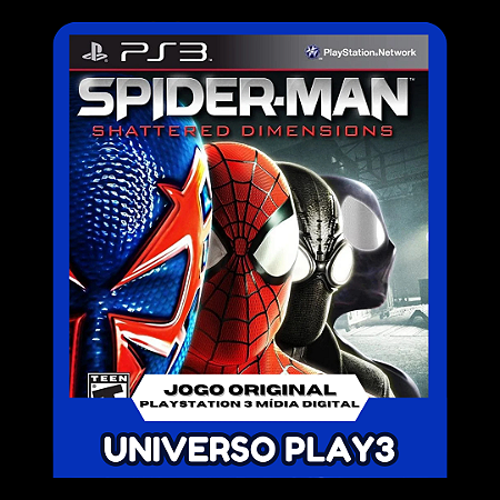 Spider Man Shattered Dimensions em Midia Digital Ps3
