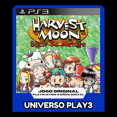 Harvest Moon Back to Nature (Clássico Ps1) em Midia Digital Ps3