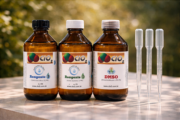 KIT DIOX SANITIZANTE COMPLETO 750 ml (250 mL+250 mL+250 mL)