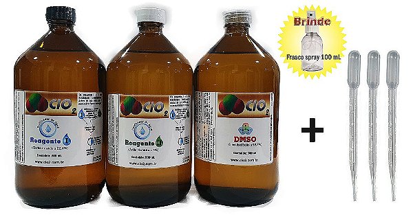 KIT DIOX SANITIZANTE COMPLETO 1500ml  (500+500+500)