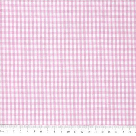 Xadrez Fio Tinto Rosa Bebê P (0,55cmx1,50mt)
