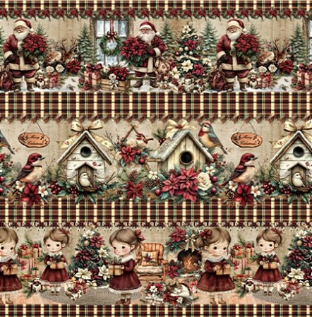 Barrado Natal Vintage (0,55cmx1,50mt)