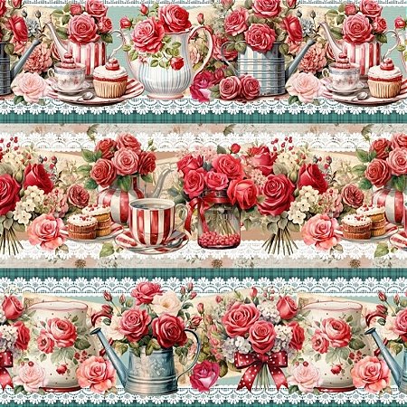 Barrado Love Rosas (0,55cmx1,50mt)