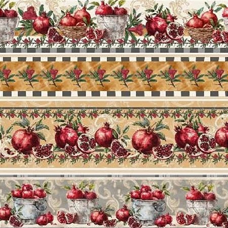 Tricoline Digital Barrado Romã (0,55cmx1,50mt)