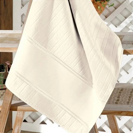 Toalha de Banho Dohler Artesanalle Marfim (1,40cmx70cm)