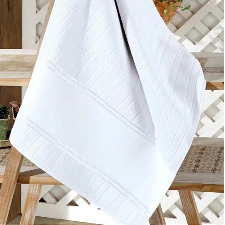 Toalha de Rosto Dolher Artesanalle Branca (50cmx80cm)