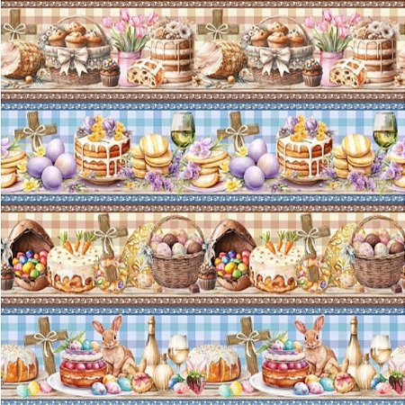 Tricoline Digital Barrado Colomba Pascoal (0,55cmx1,50mt)