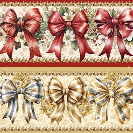 Tecido Tricoline Barrado Digital Natal Deluxe 100% algodão(55cmx1,50mt)