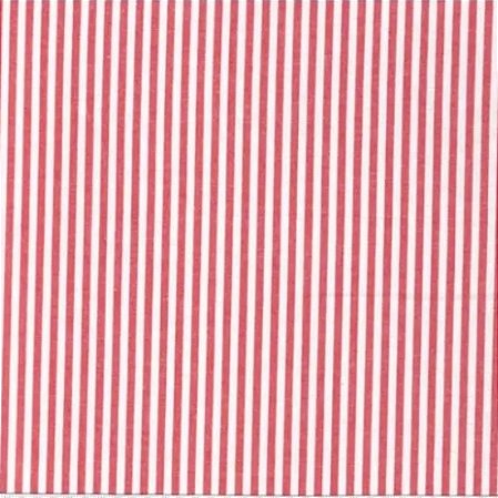 Tecido Tricoline Fio Tinto Listrado Vermelho (0,55cmx1,50mt)