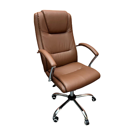 Cadeira De Escritório Presidente Ergonômica Confortável Giratória
