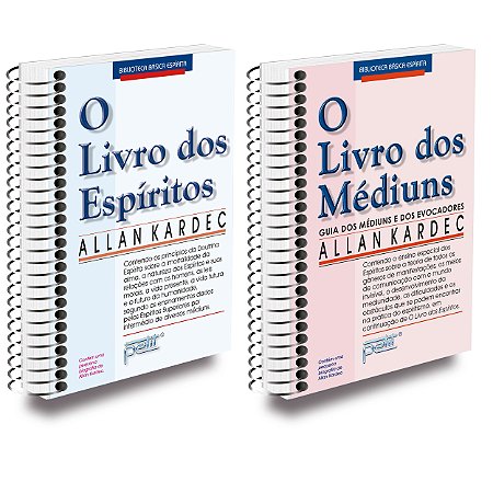 Kit O Livro dos Espíritos + O Livro dos Médiuns em Espiral