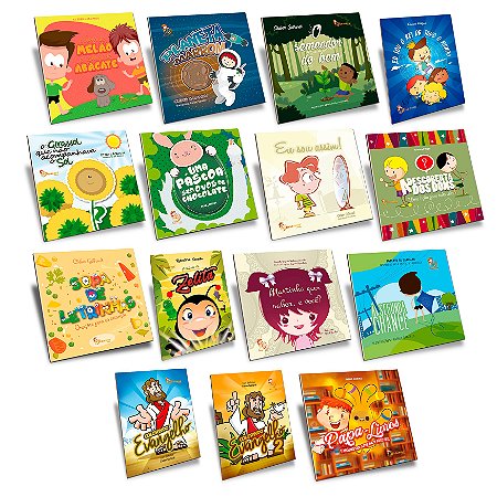 Kit Livros Infantis Espiritas - 15 livros