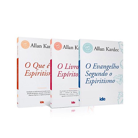 Kit 03 livros O Evangelho Segundo o Espiritismo - Livro dos Espíritos e O Que é o Espiritismo