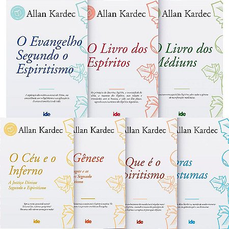 Kit Codificação - Allan Kardec - 07 Livros + 01 Brinde Evangelho No Lar - Ide Editora