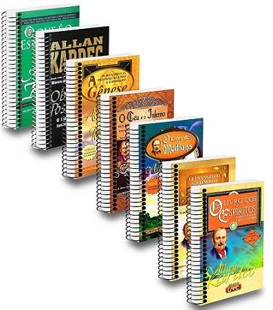 Coleção 7 Obras Básicas Allan Kardec Espiral