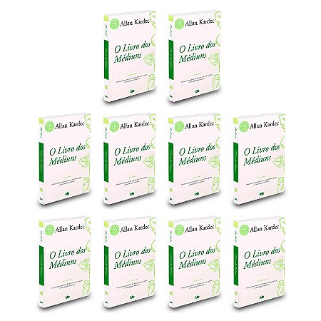 Kit 10 O Livro Dos Médiuns - 10 Livros