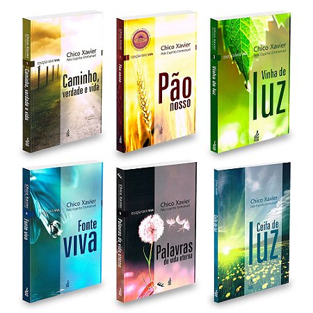 Coleção Fonte Viva - Chico Xavier e Emanuel - 6 livros