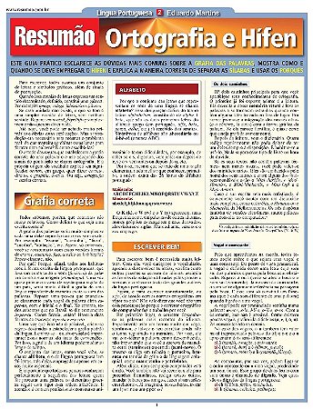 Ortografia e Hifen - Resumao