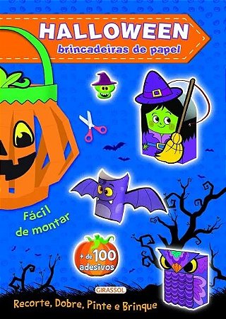 Halloween Azul - Brincadeiras de Papel