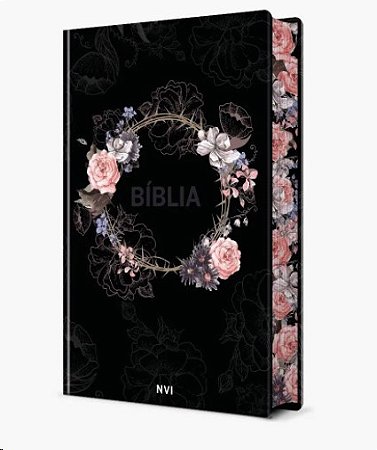 Biblia Sagrada (flores Preta)