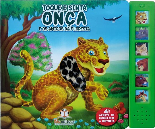 Livro Sonoro com Toque e Sinta: Onca