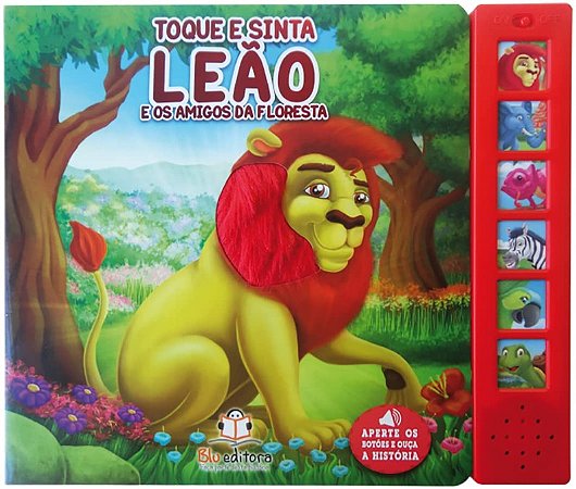 Livro Sonoro com Toque e Sinta: Leao