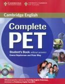 Complete Pet Students Book Without Answers With Cd-rom