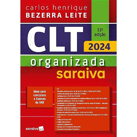 Clt Organizada Saraiva 2024